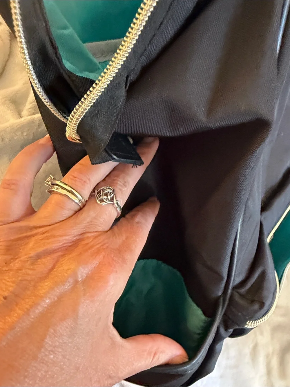 Black Backpack/ Laptop Tote - Versatile Travel & Work Bag
